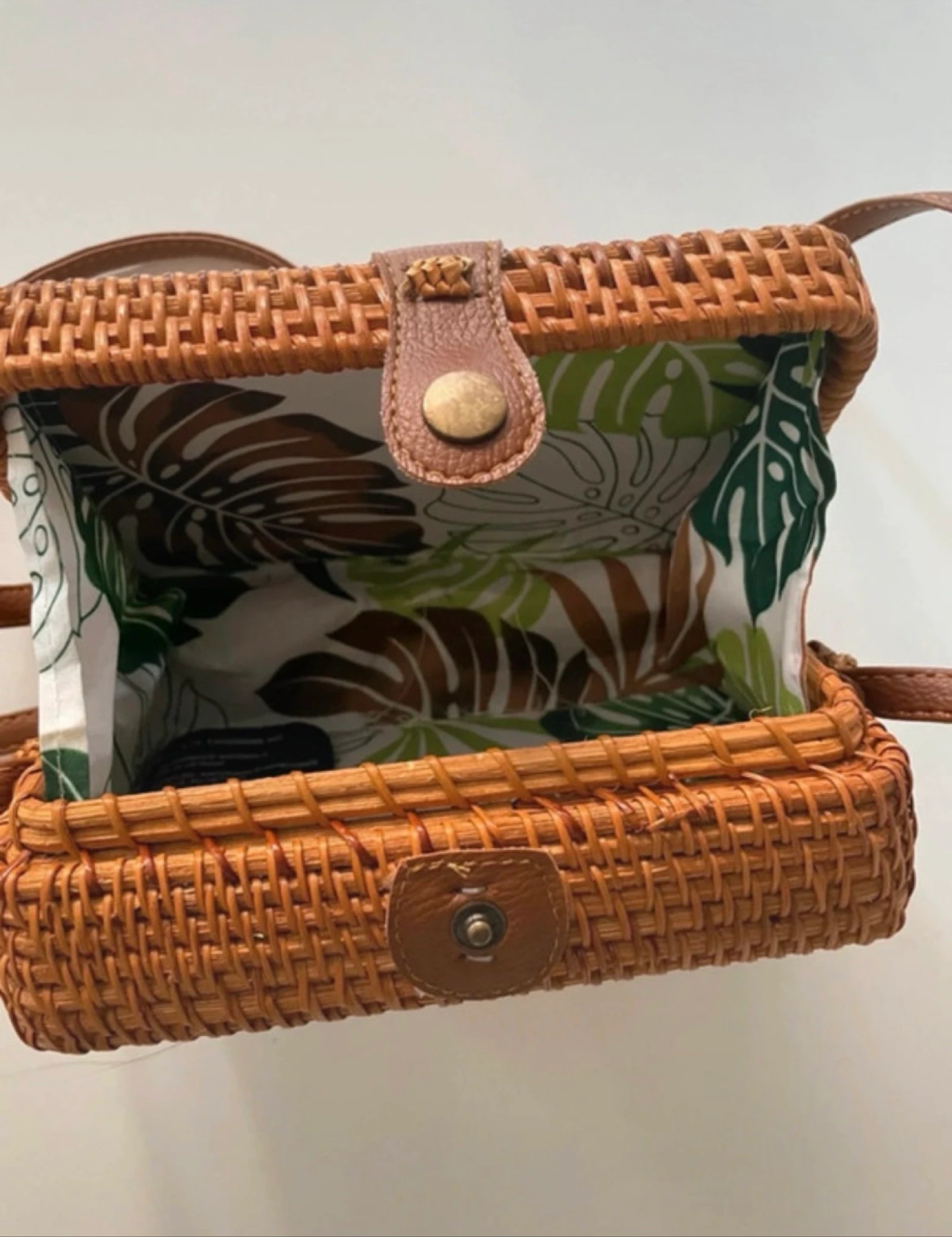 Bolso rectangular mimbre – photo 2